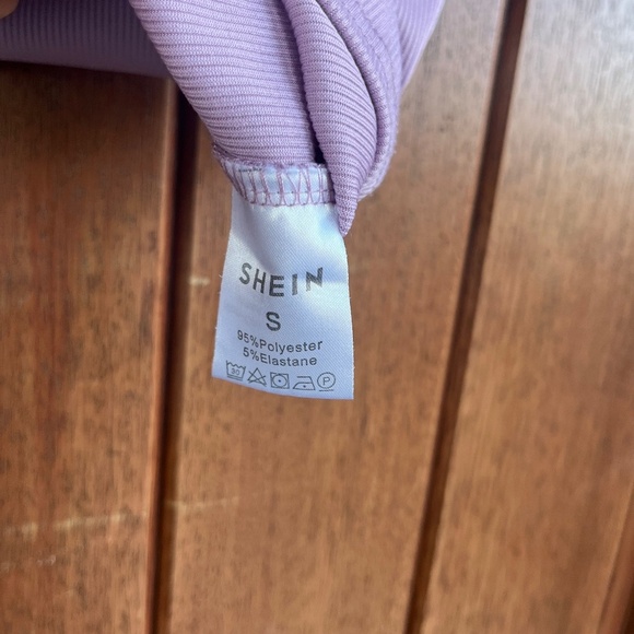 Shein Fitted Purple Top - Picture 4 of 4